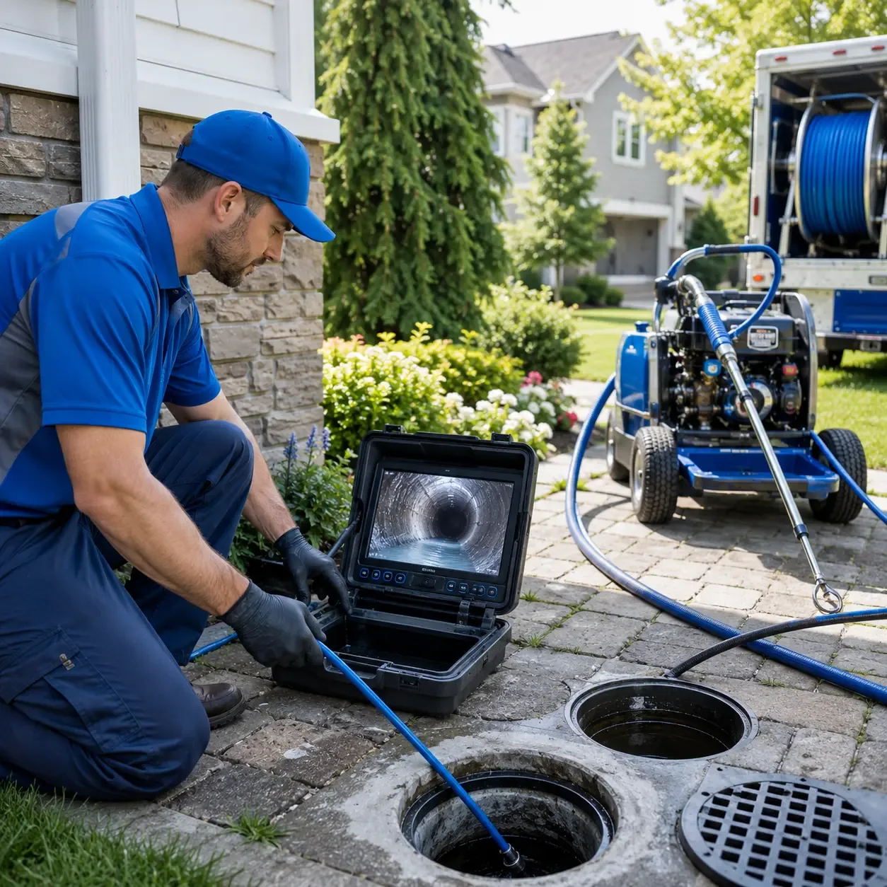 Outdoor drain cleaning professionals serving Wolcottville, IN